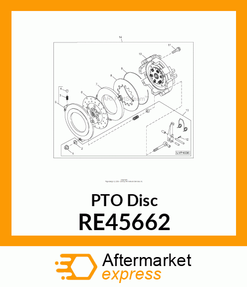 CLUTCH DISK RE45662