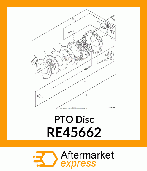 CLUTCH DISK RE45662