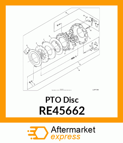 CLUTCH DISK RE45662