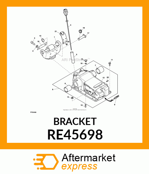 BRACKET, W/LATCH RE45698