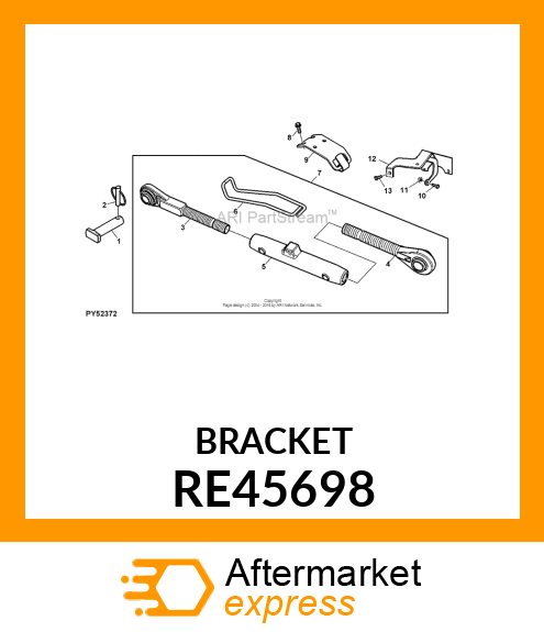 BRACKET, W/LATCH RE45698