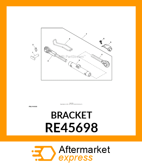 BRACKET, W/LATCH RE45698