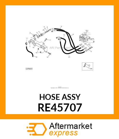 HYDRAULIC HOSE, FLEXIBLE RE45707