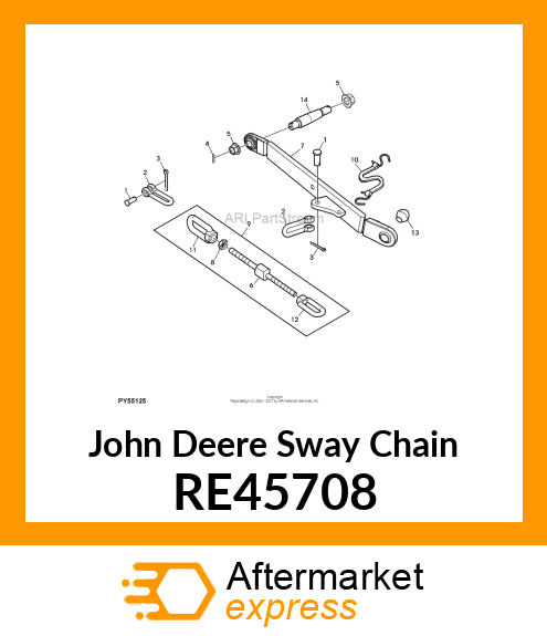 SWAY CHAIN, SWAY CHAIN, STUD, SPECI RE45708