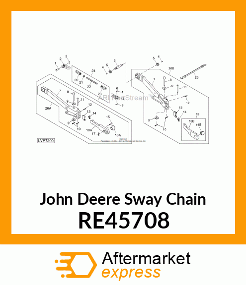 SWAY CHAIN, SWAY CHAIN, STUD, SPECI RE45708