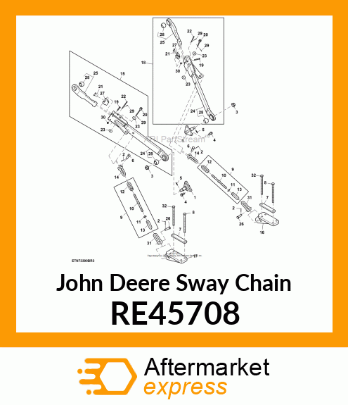 SWAY CHAIN, SWAY CHAIN, STUD, SPECI RE45708