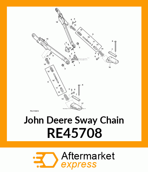 SWAY CHAIN, SWAY CHAIN, STUD, SPECI RE45708