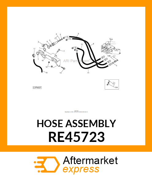 HYDRAULIC HOSE, FLEXIBLE OIL RE45723