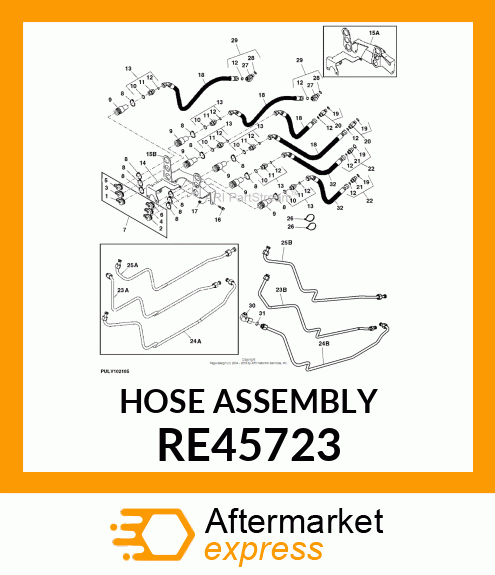 HYDRAULIC HOSE, FLEXIBLE OIL RE45723