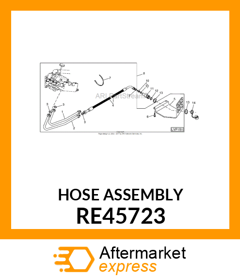 HYDRAULIC HOSE, FLEXIBLE OIL RE45723