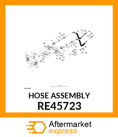 HYDRAULIC HOSE, FLEXIBLE OIL RE45723