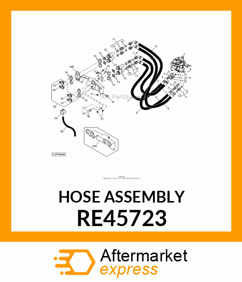 HYDRAULIC HOSE, FLEXIBLE OIL RE45723