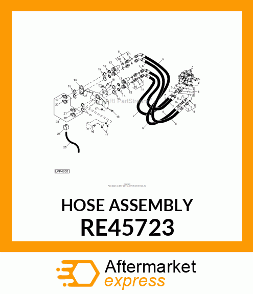 HYDRAULIC HOSE, FLEXIBLE OIL RE45723