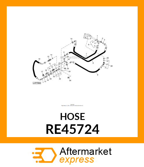 HYDRAULIC HOSE, FLEXIBLE RE45724