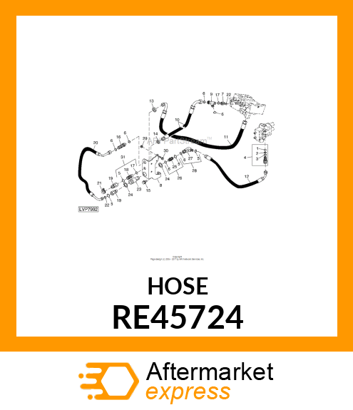 HYDRAULIC HOSE, FLEXIBLE RE45724