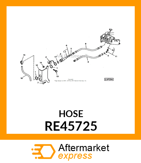 HYDRAULIC HOSE, SCV RE45725