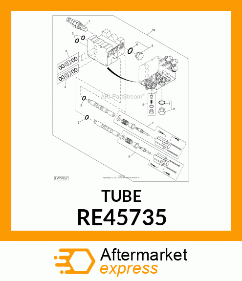 TUBE, FEEDER, ASSEMBLY RE45735