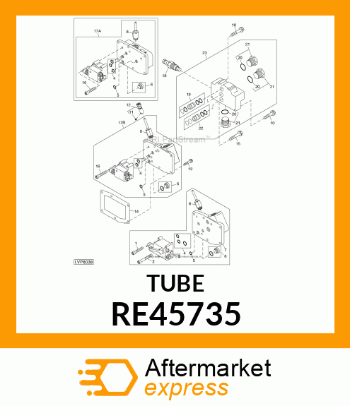 TUBE, FEEDER, ASSEMBLY RE45735