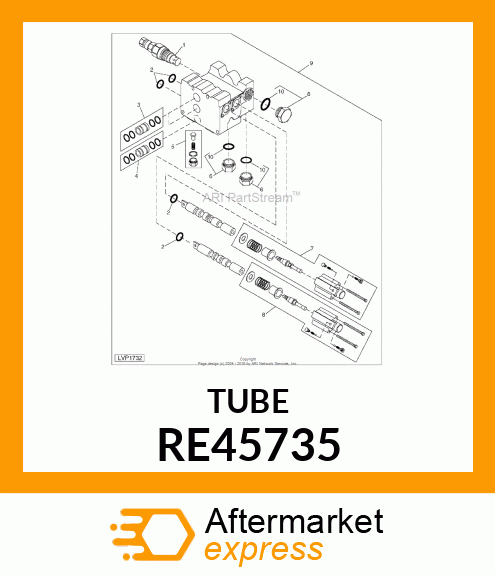 TUBE, FEEDER, ASSEMBLY RE45735