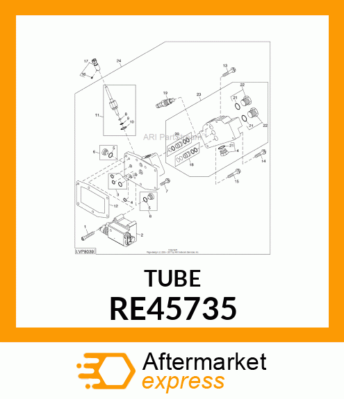 TUBE, FEEDER, ASSEMBLY RE45735