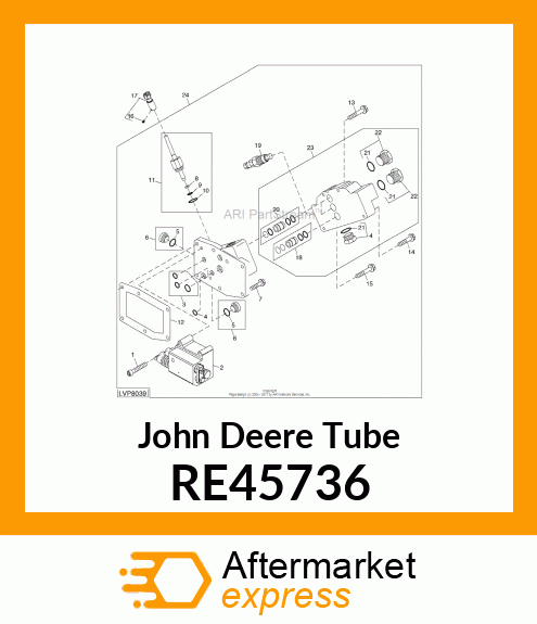 TUBE, FEEDER, ASSEMBLY RE45736