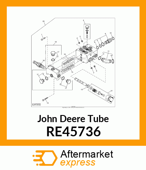 TUBE, FEEDER, ASSEMBLY RE45736