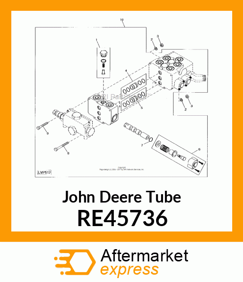 TUBE, FEEDER, ASSEMBLY RE45736