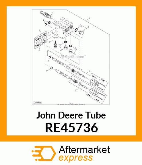 TUBE, FEEDER, ASSEMBLY RE45736