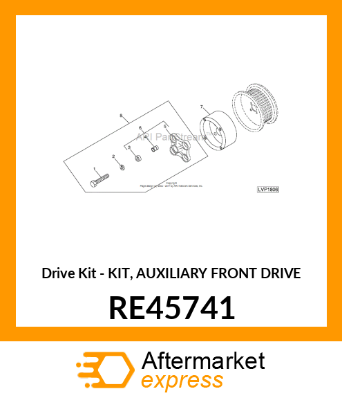 Drive Kit - KIT, AUXILIARY FRONT DRIVE RE45741