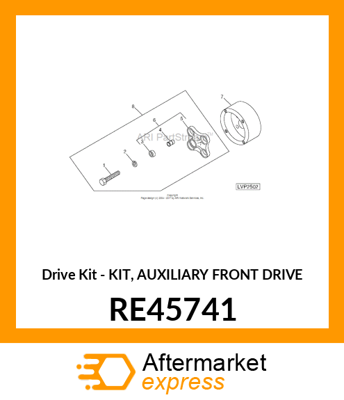 Drive Kit - KIT, AUXILIARY FRONT DRIVE RE45741