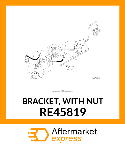 BRACKET, WITH NUT RE45819