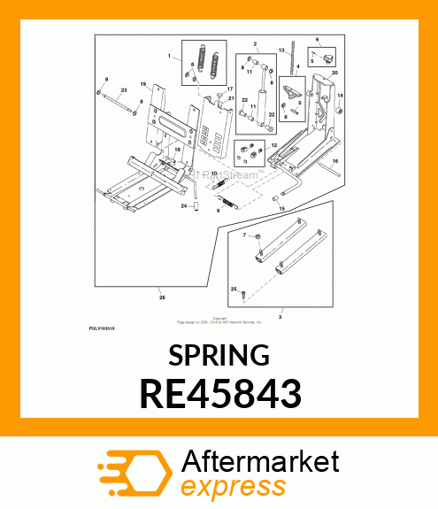 KIT, SPRING, MAIN EXTENSION RE45843