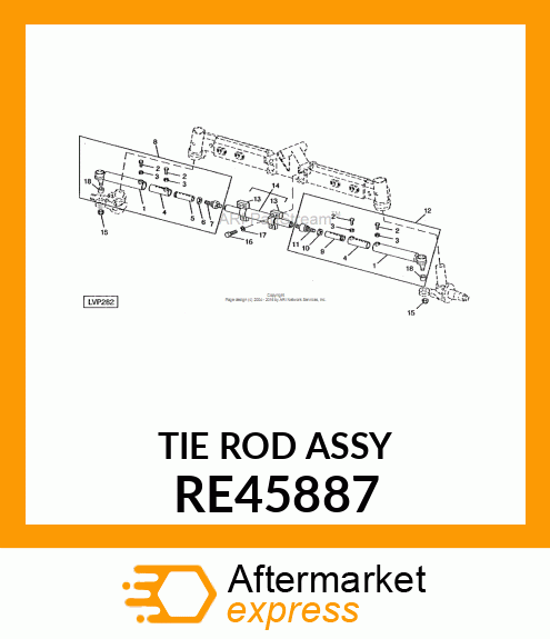 TIE ROD, ADJUSTABLE RE45887