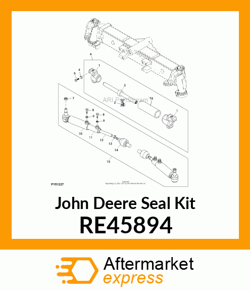 KIT, SEAL, STEERING CYLINDER RE45894