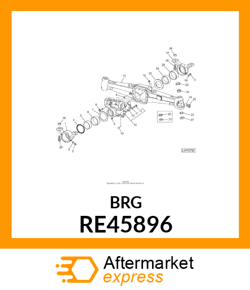 BEARING, SPHERICAL RE45896