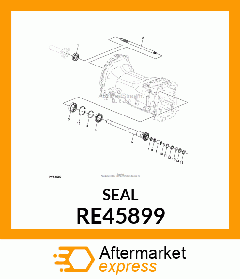 SEALING RING, OIL RE45899