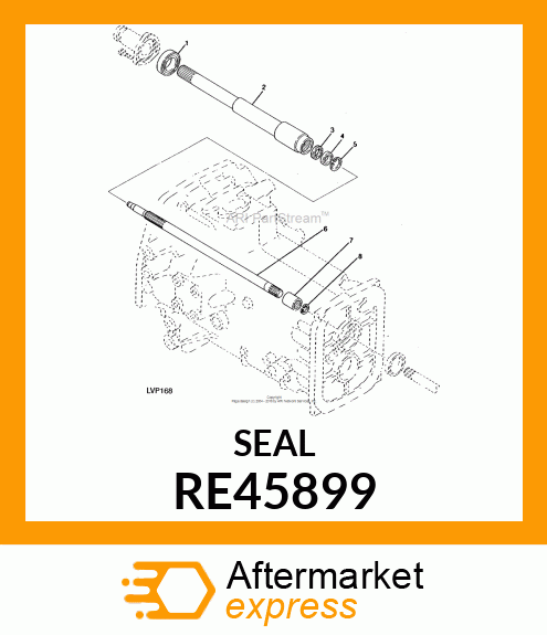 SEALING RING, OIL RE45899