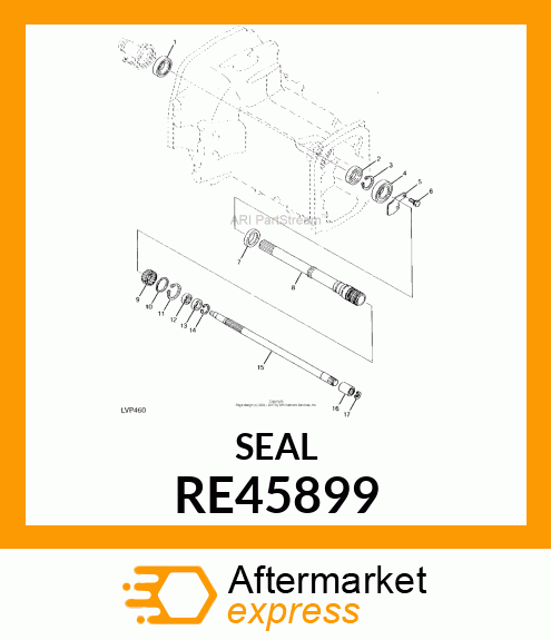 SEALING RING, OIL RE45899