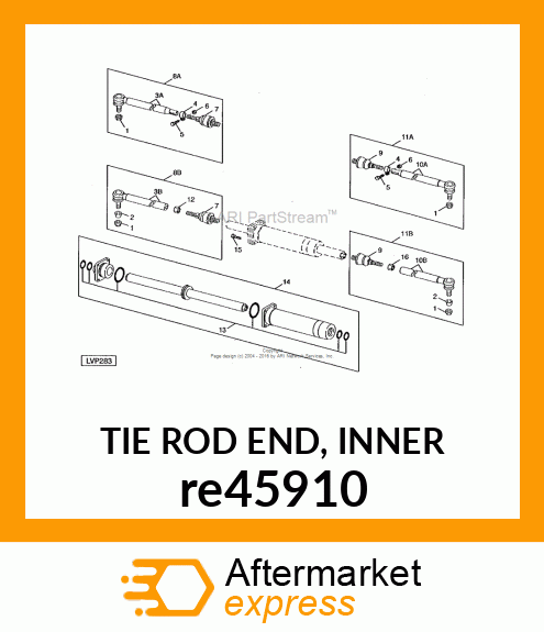 TIE ROD END, INNER re45910