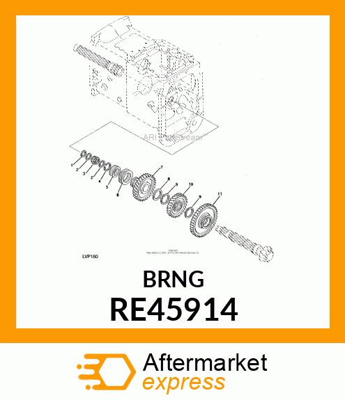 BEARING, NEEDLE RE45914