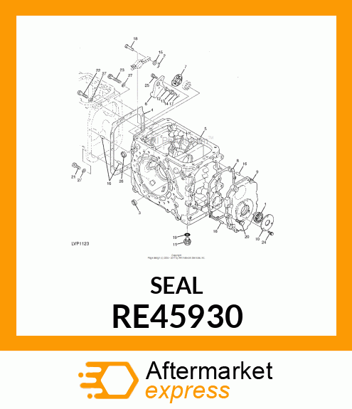 PLUG, DIFF LOCK SHAFT, LH SIDE RE45930