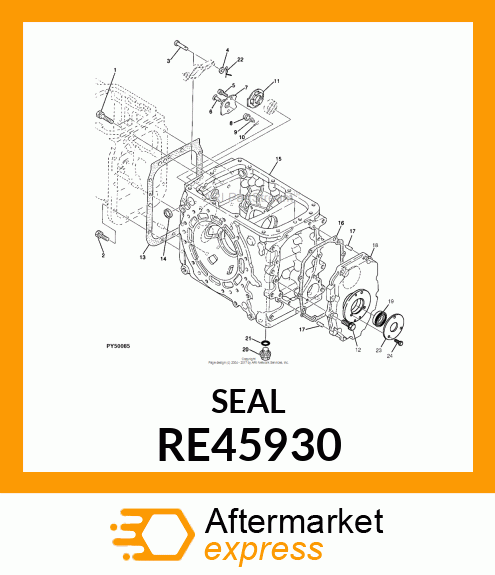 PLUG, DIFF LOCK SHAFT, LH SIDE RE45930