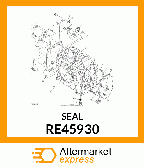 PLUG, DIFF LOCK SHAFT, LH SIDE RE45930