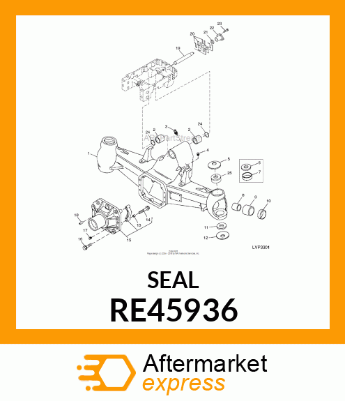 SEAL, OIL, ASSEMBLY RE45936