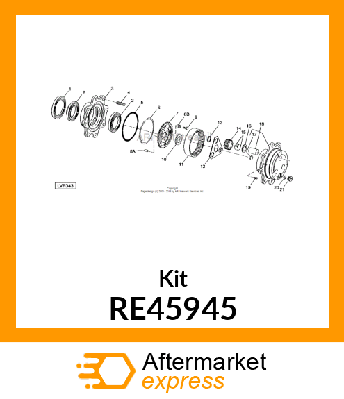 HUB, WHEEL RE45945