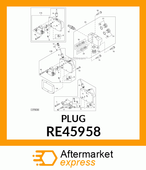 PLUG, W/SEAL RE45958