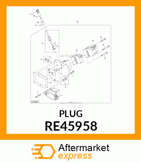 PLUG, W/SEAL RE45958