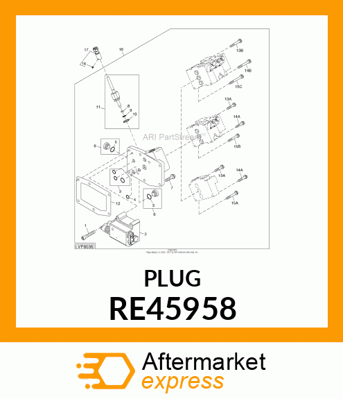 PLUG, W/SEAL RE45958