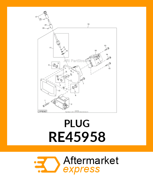 PLUG, W/SEAL RE45958