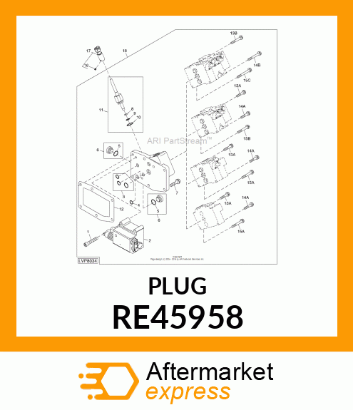 PLUG, W/SEAL RE45958